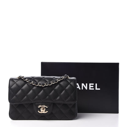 Chanel Caviar Quilted Mini Rectangular Flap Black 8 of 8