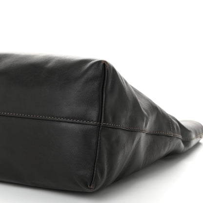 Miu Miu Vitello Soft Calfskin Shopping Tote Ebano 10 of 11