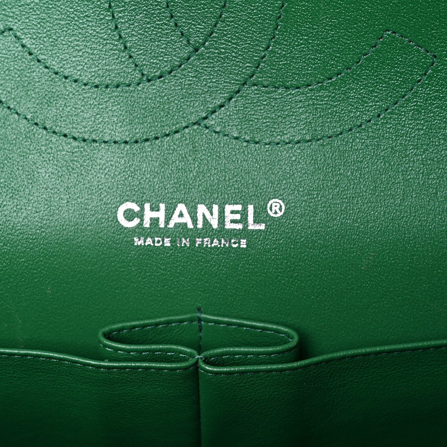 Chanel Caviar Quilted Jumbo Double Flap Green 6 of 16