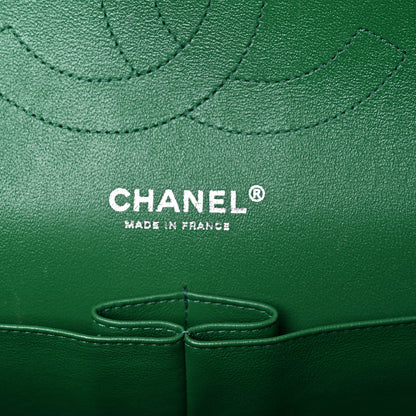 Chanel Caviar Quilted Jumbo Double Flap Green 6 of 16
