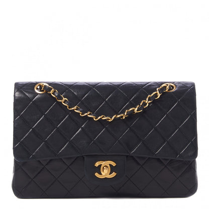 Chanel Lambskin Quilted Medium Double Flap Black 1 of 10