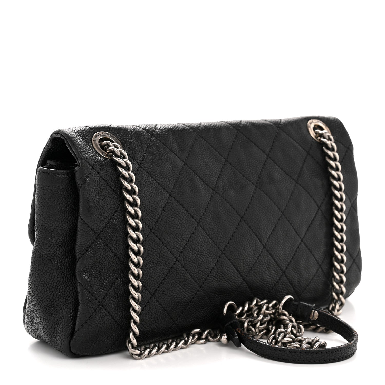 Chanel Caviar Quilted Medium Simply CC Flap Black 3 of 15