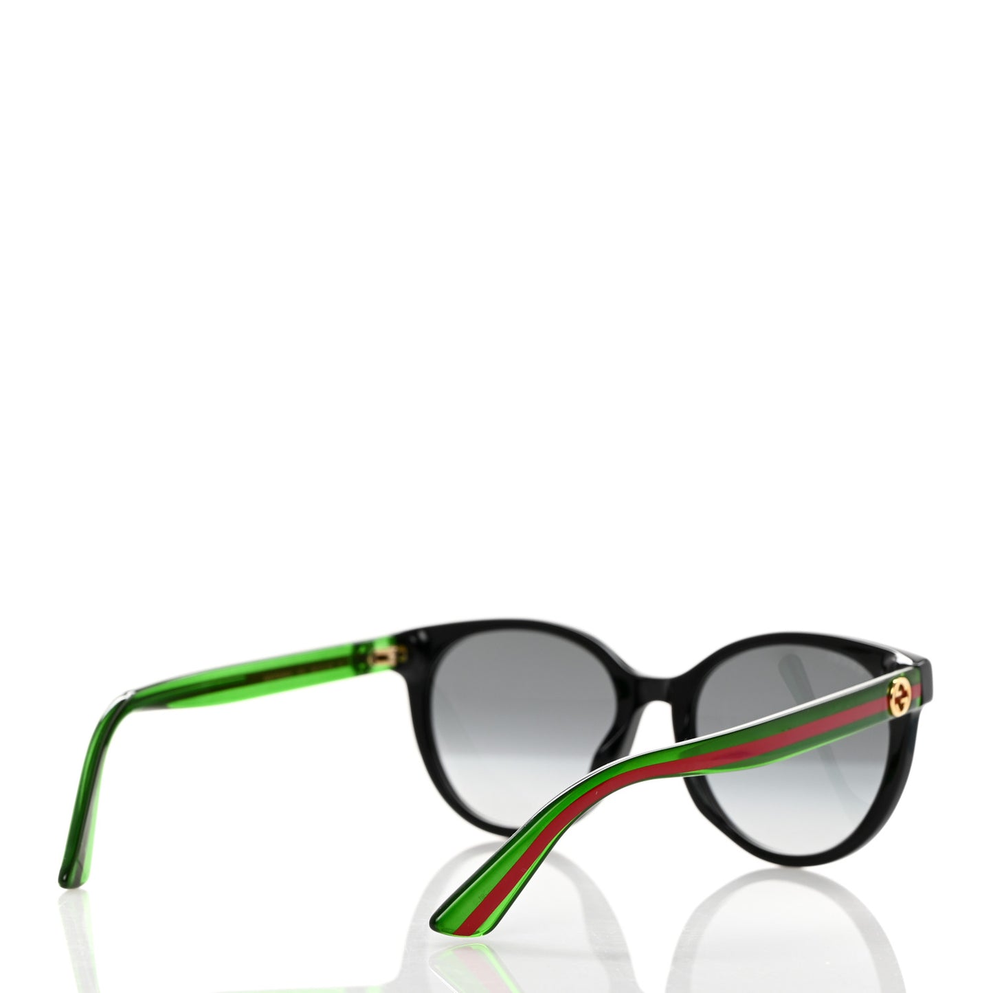 Acetate Round Web Sunglasses GG0702S Black