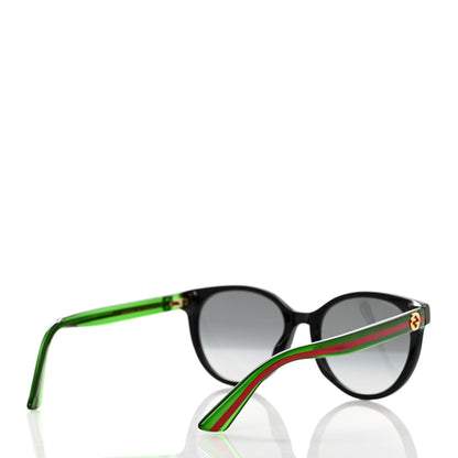 Gucci Acetate Round Web Sunglasses GG0702S Black 4 of 8