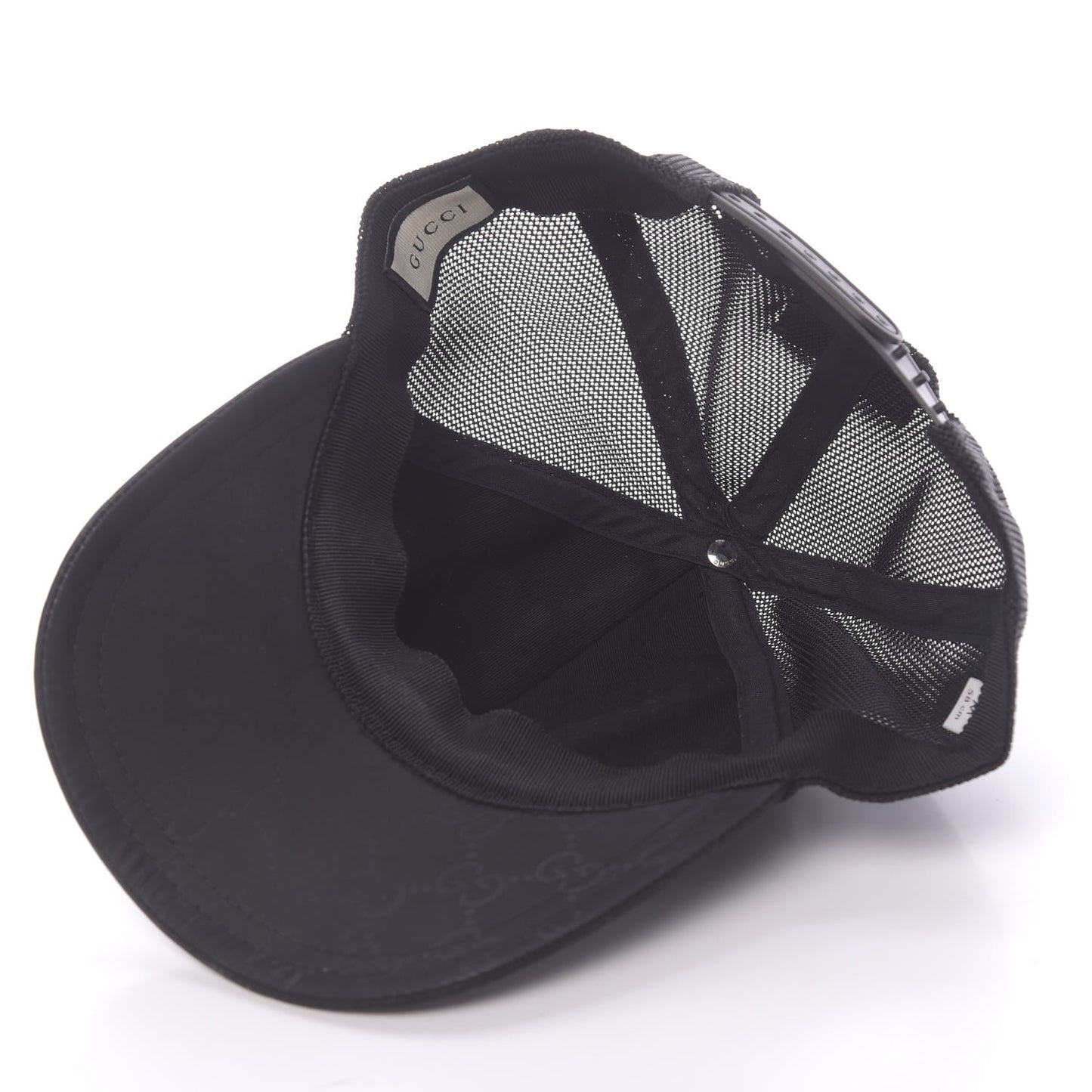 Nylon Monogram Baseball Hat M Black