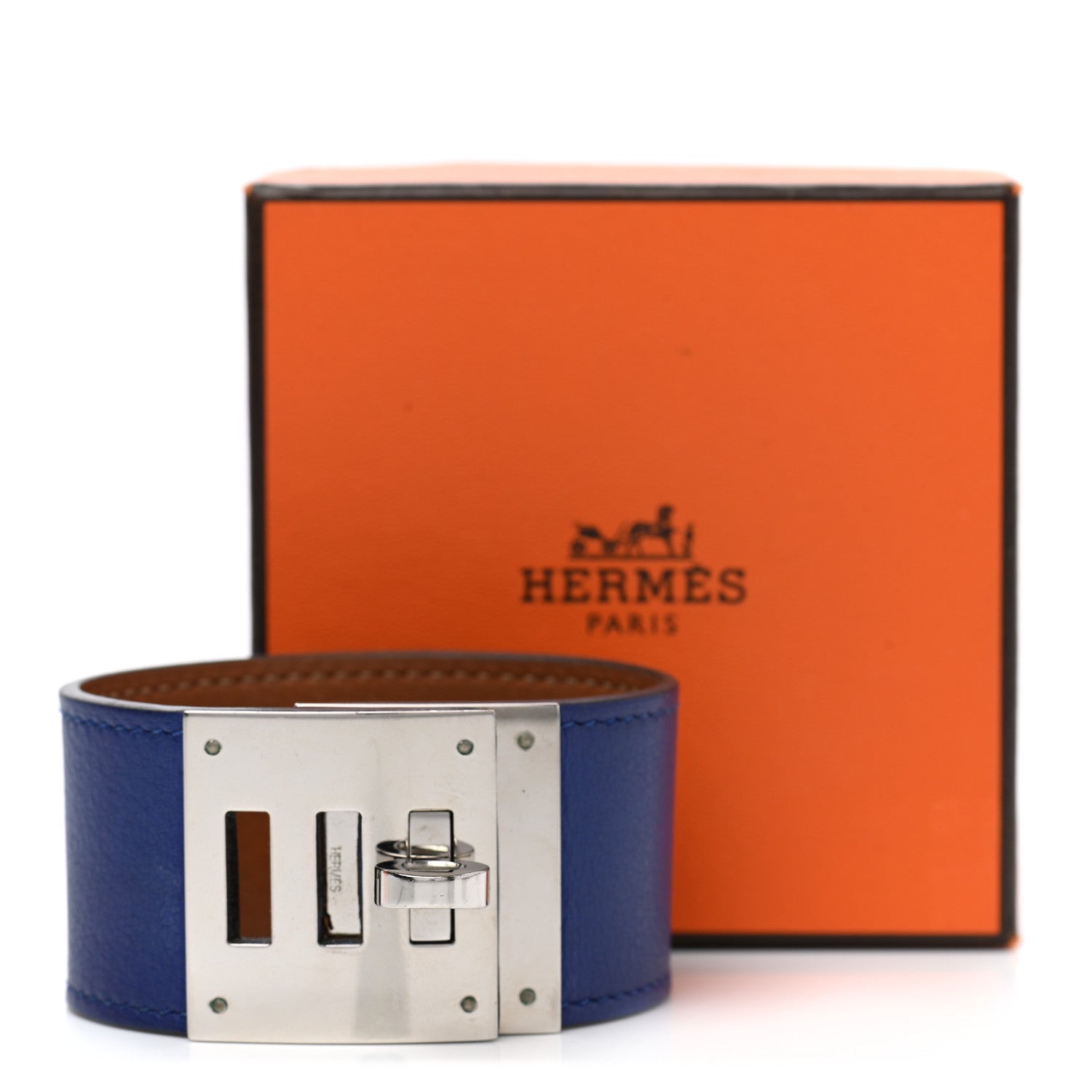 Hermes Swift Kelly Dog Bracelet Bleu Electrique 7 of 7