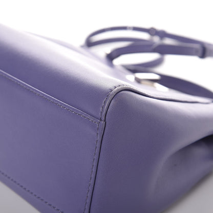 Fendi Nappa Mini Peekaboo Iconic Satchel Viola Cassis 12 of 13