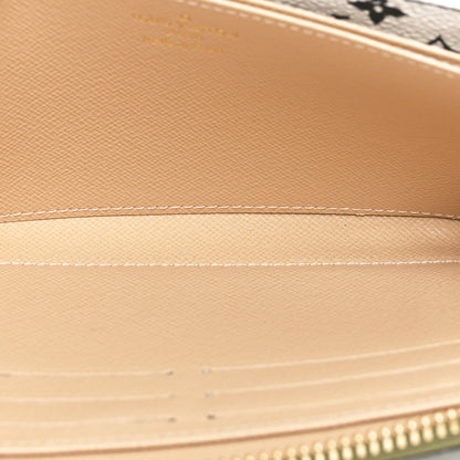 Louis Vuitton Monogram Giant Zippy Wallet Kaki White 5 of 10