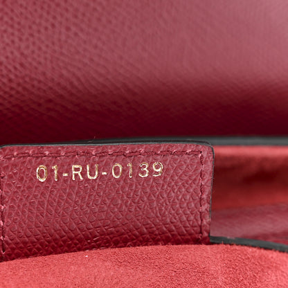 Christian Dior Grained Calfskin Saddle Bag Red 7 of 10