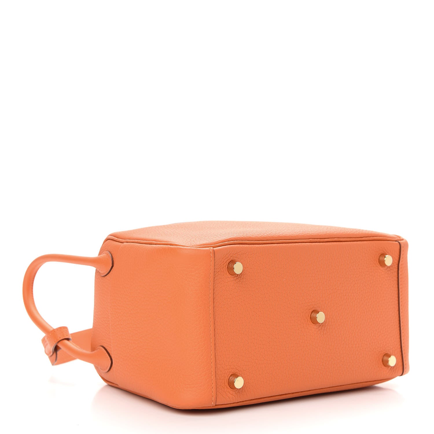 Hermes Taurillon Clemence Lindy 26 Orange 3 of 7