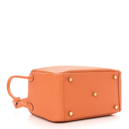 Hermes Taurillon Clemence Lindy 26 Orange 3 of 7