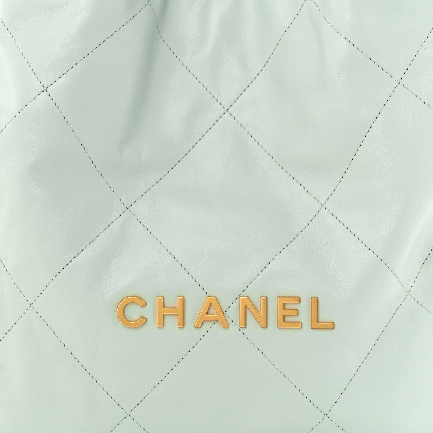 Chanel Shiny Calfskin Quilted Chanel 22 Light Blue 9 of 12