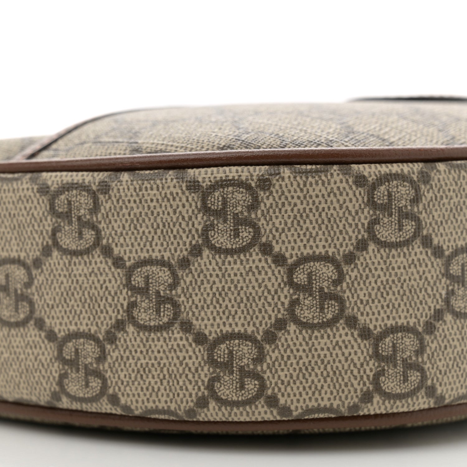 Gucci GG Supreme Monogram Azalea Calfskin Mini Retro Interlocking G Half Moon Bag Beige Ebony Brown Sugar Beige Ebony Brown Sugar 9 of 10