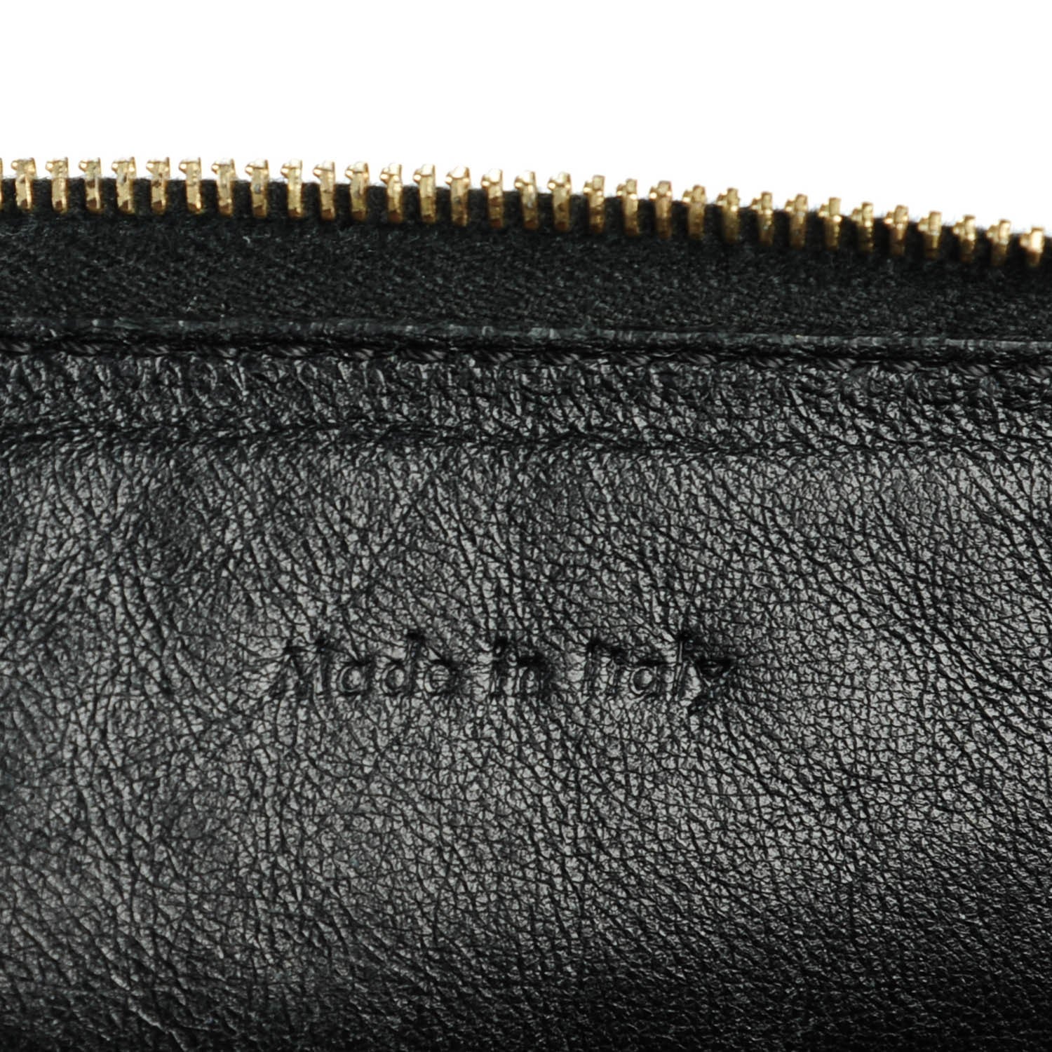 Celine Lambskin Zip Pouch Clutch Black 6 of 7