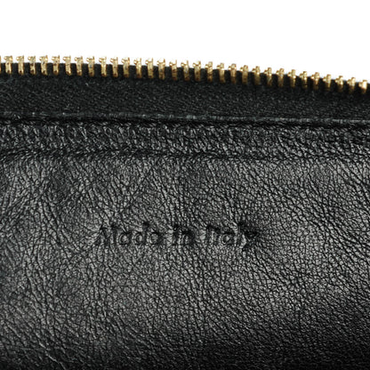 Celine Lambskin Zip Pouch Clutch Black 6 of 7