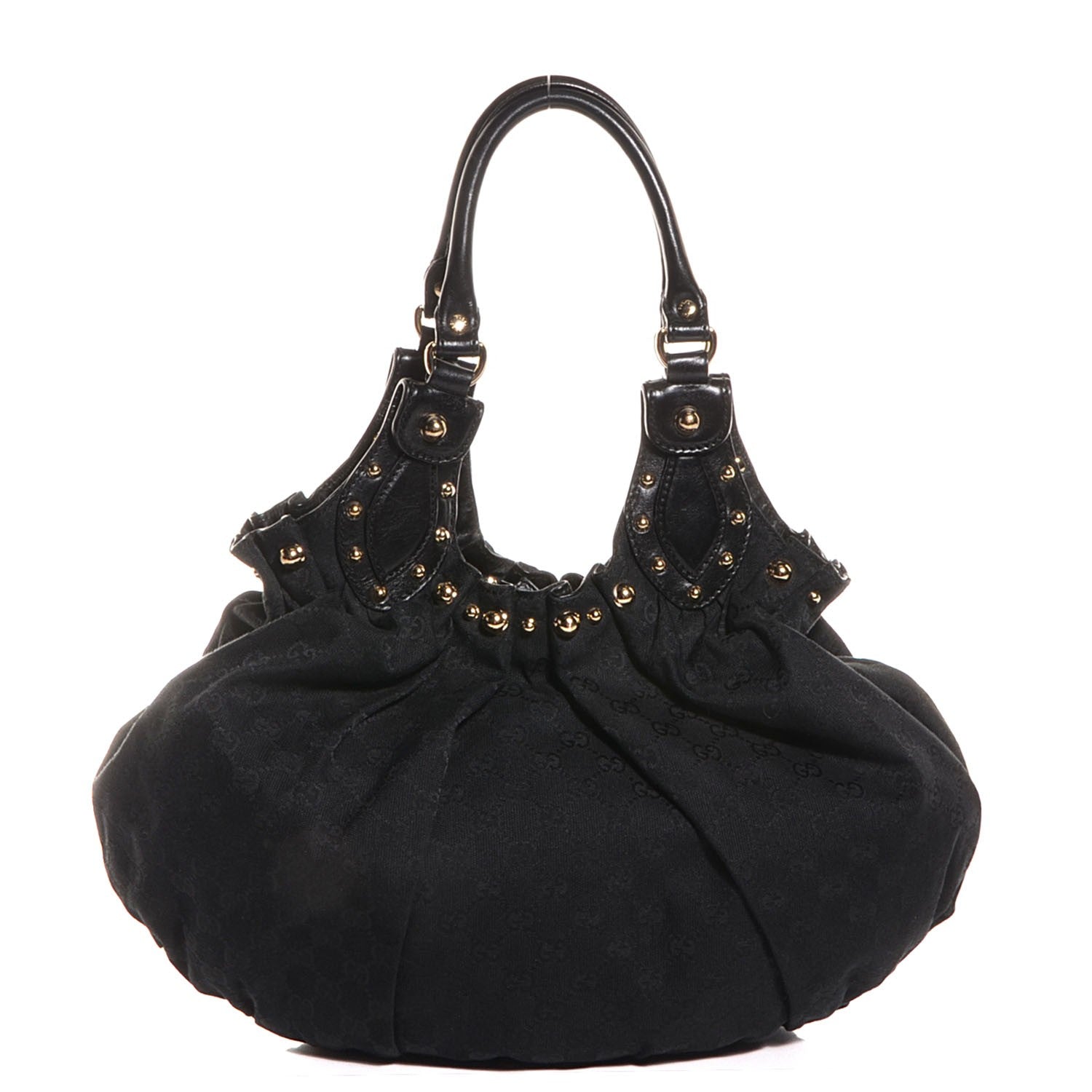 Gucci Monogram Studded Pelham Medium Tote Black 1 of 8