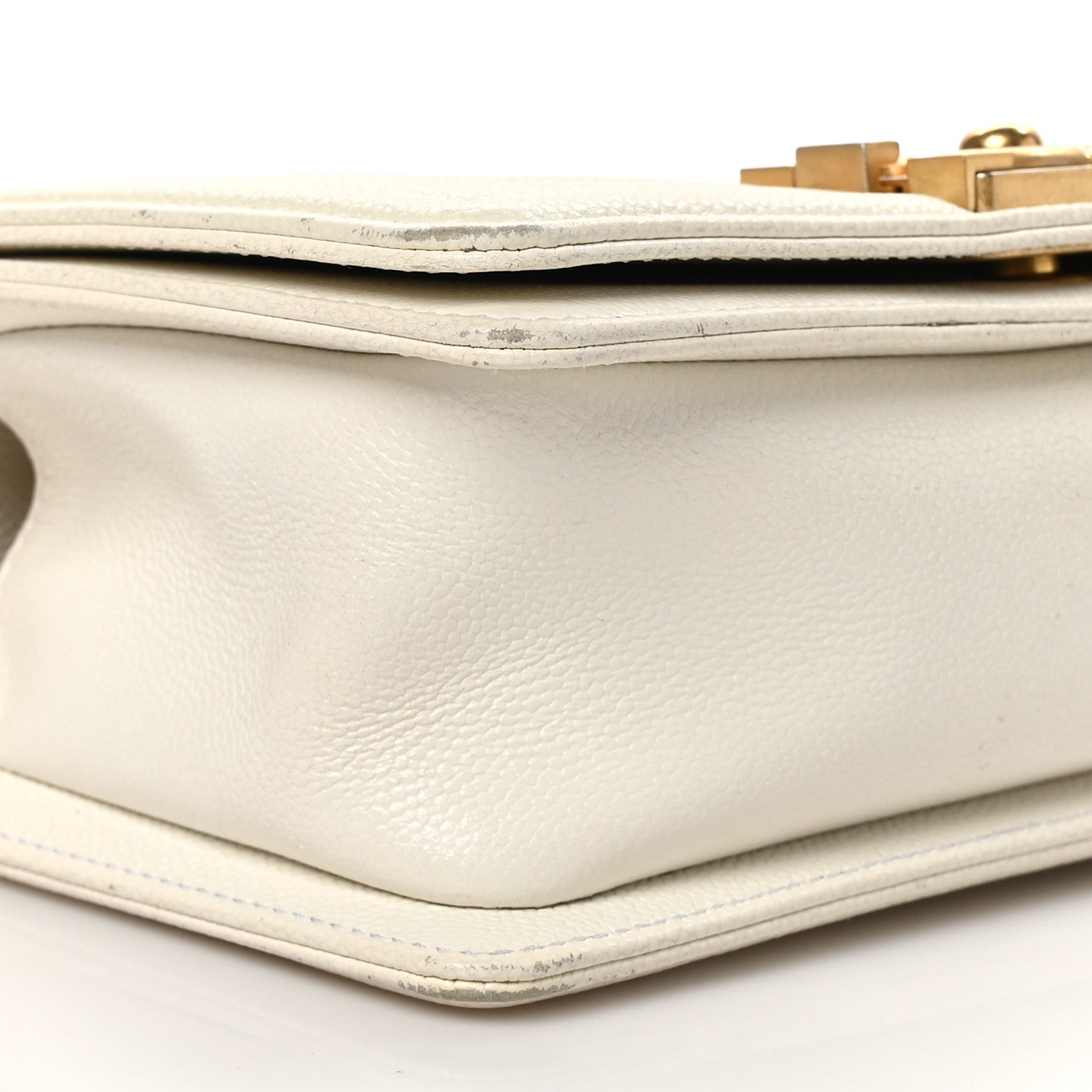 Chanel Caviar Quilted Small Boy Flap White 9 of 13