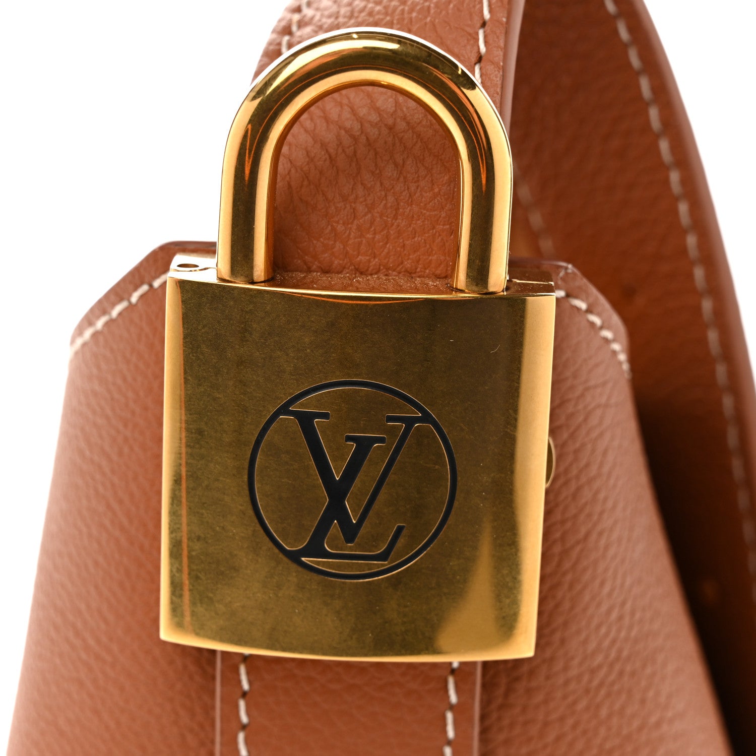 Louis Vuitton Grained Calfskin Low Key Hobo PM Cognac 1874793