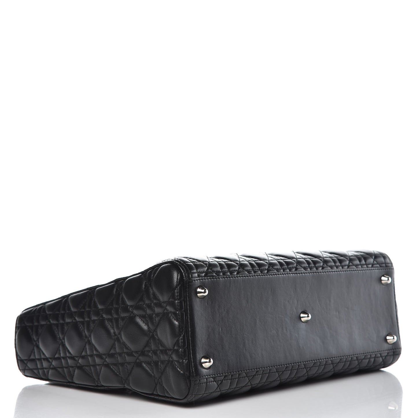 Lambskin Cannage Large Lady Dior Black