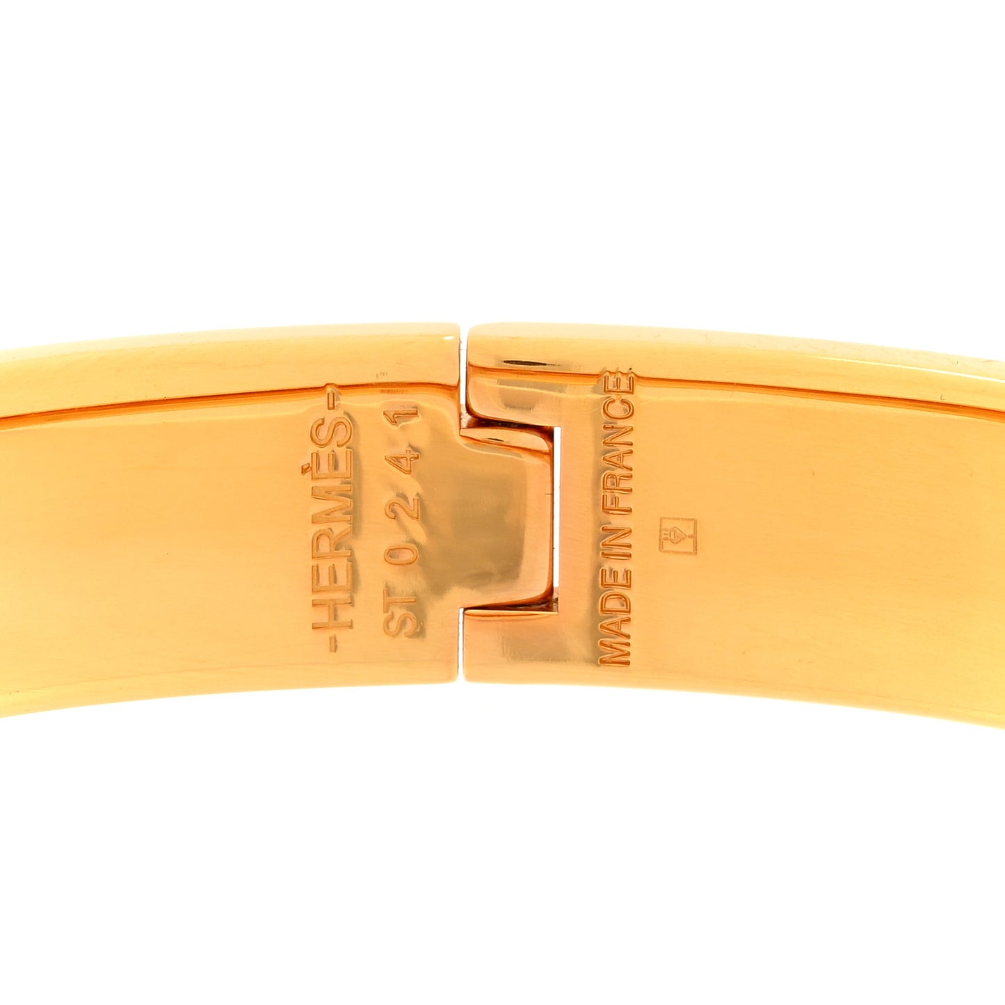 Enamel Narrow Clic Clac H Bracelet PM Rose Dragee