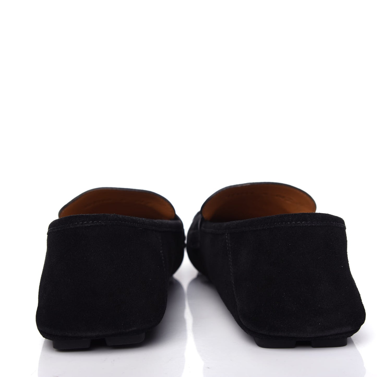 Suede Mens Driver Queen Loafers 8 Black