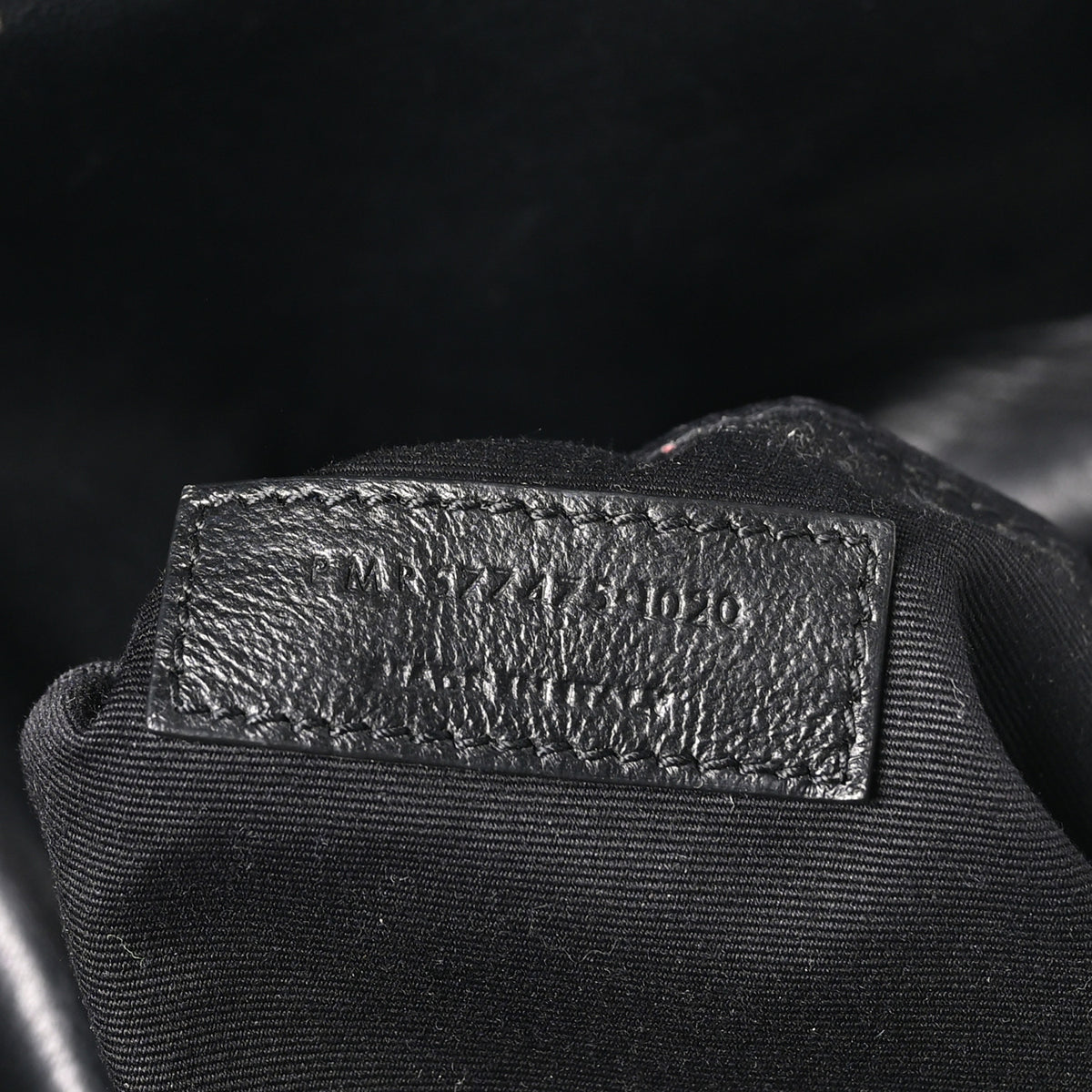 Lambskin Quilted Monogram Monochrome Medium Loulou Puffer Chain Satchel Black