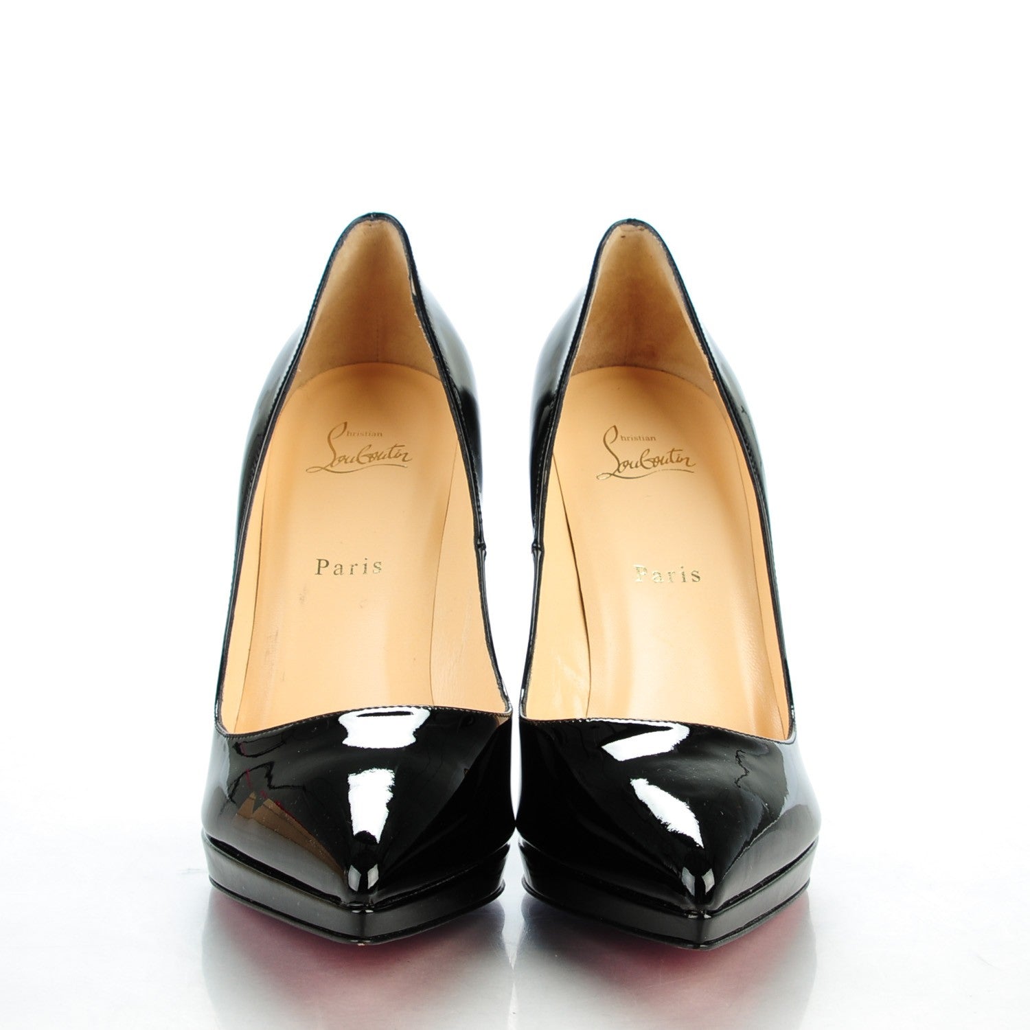 Christian Louboutin Patent Pigalle Plato 120 Pumps 42 Black 2 of 8
