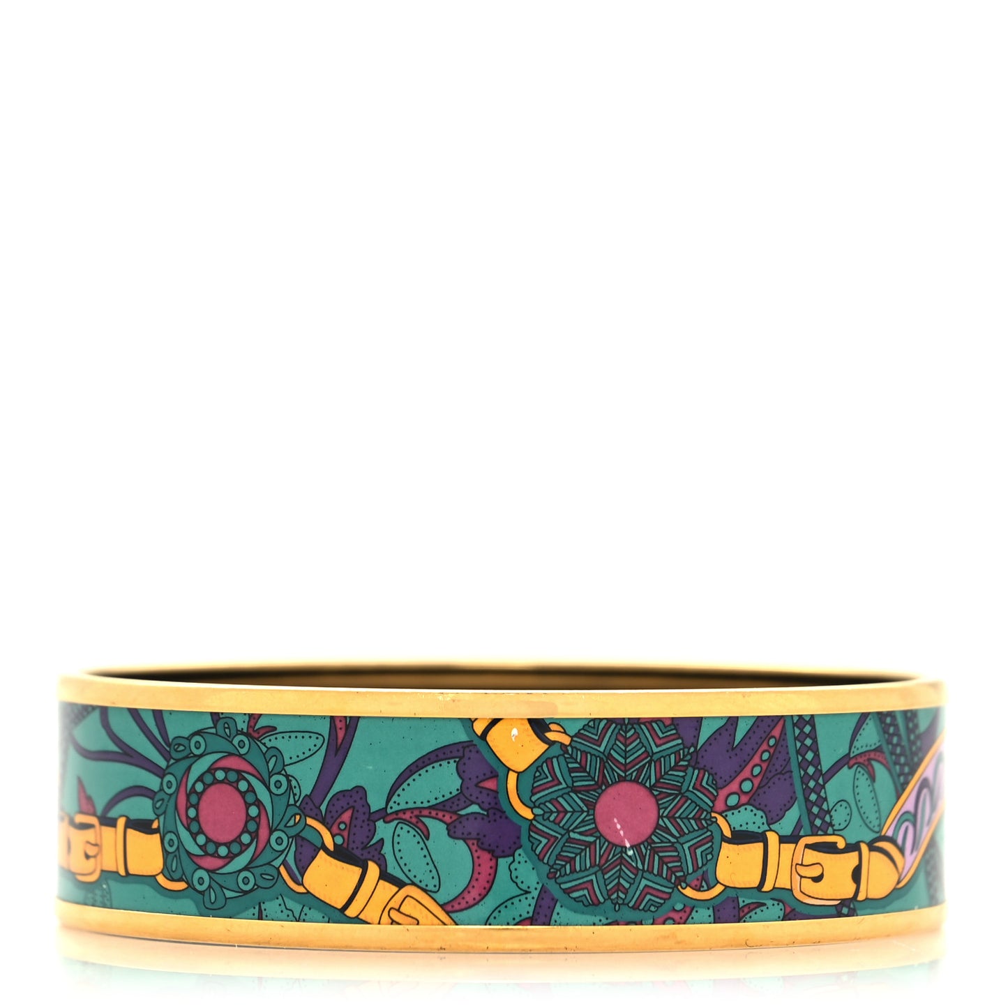 Enamel Printed Festival des Amazones Wide Bracelet 62 Vie D Artiste