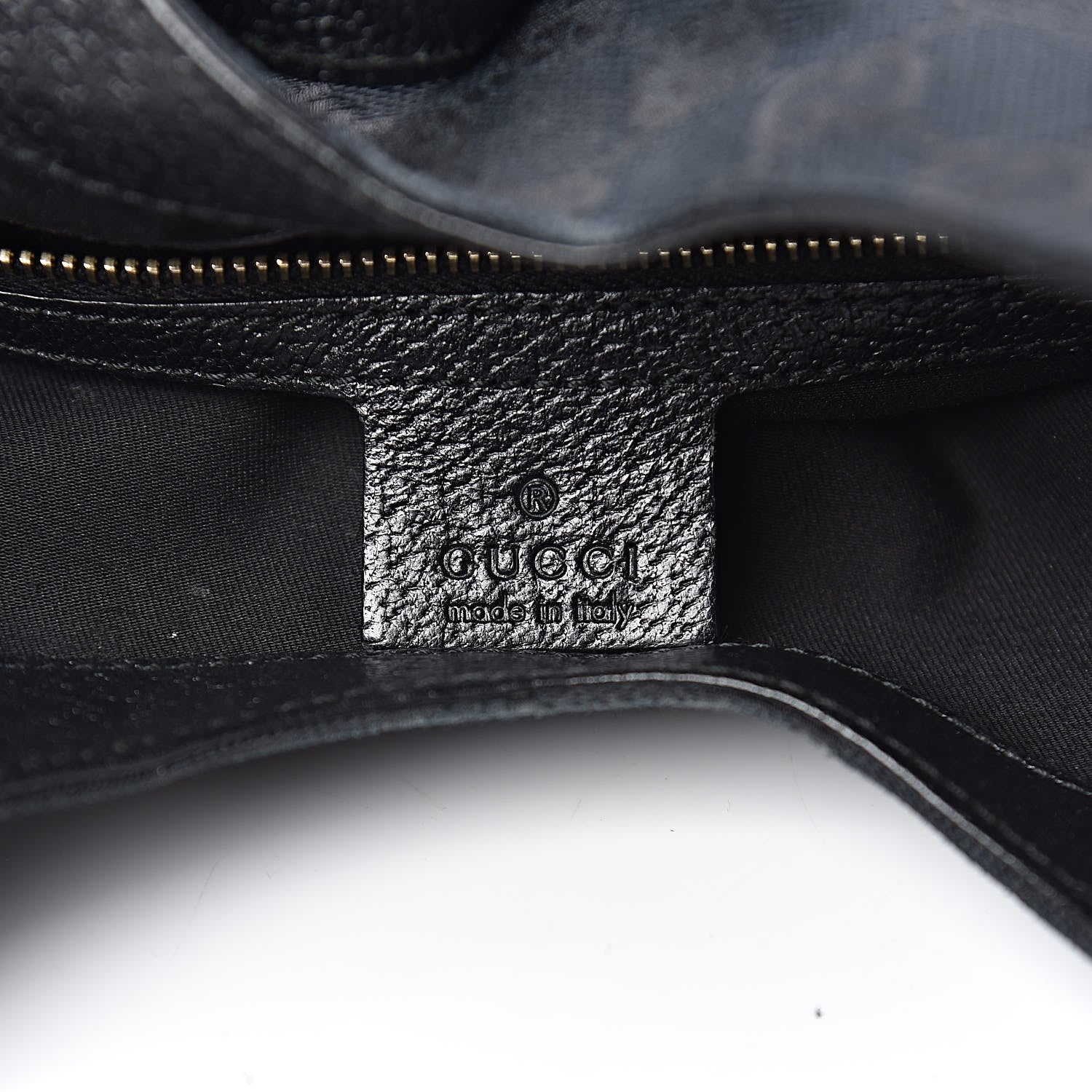 Gucci Monogram Calfskin Large Bardot Tote Black 6 of 24