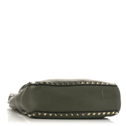 Valentino Garavani Pebbled Calfskin Small Rockstud Flip-Lock Messenger Bag Oasis 4 of 10