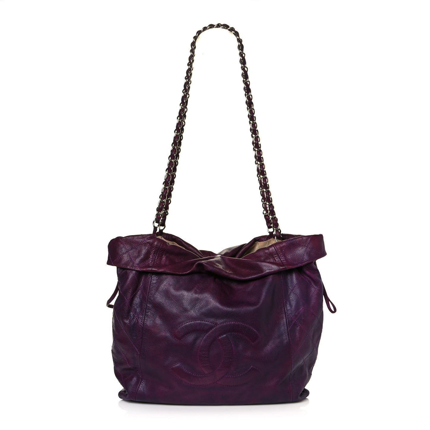 Caviar 31 Drawstring Tote Burgundy