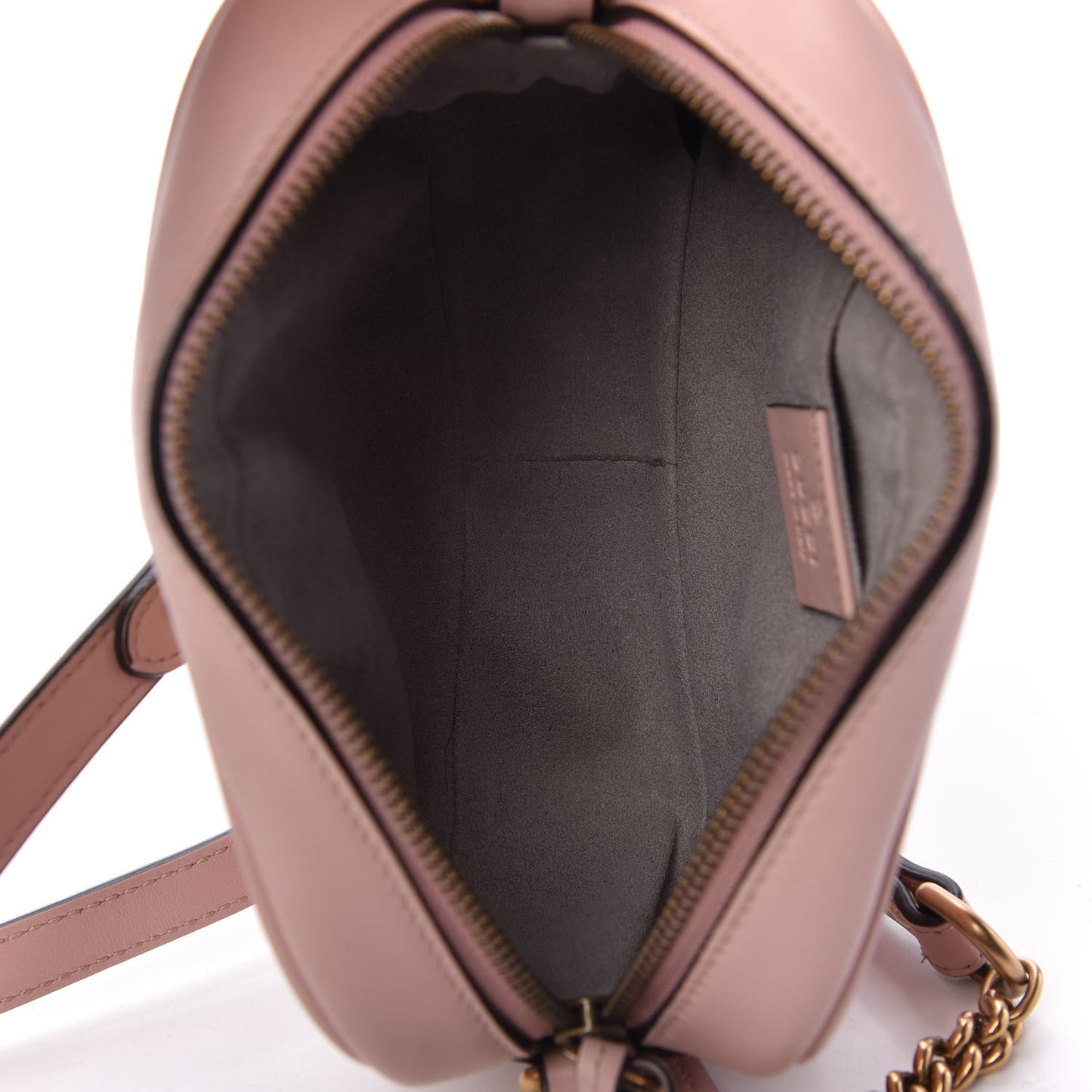 Calfskin Matelasse Mini GG Marmont Chain Shoulder Bag Perfect Pink