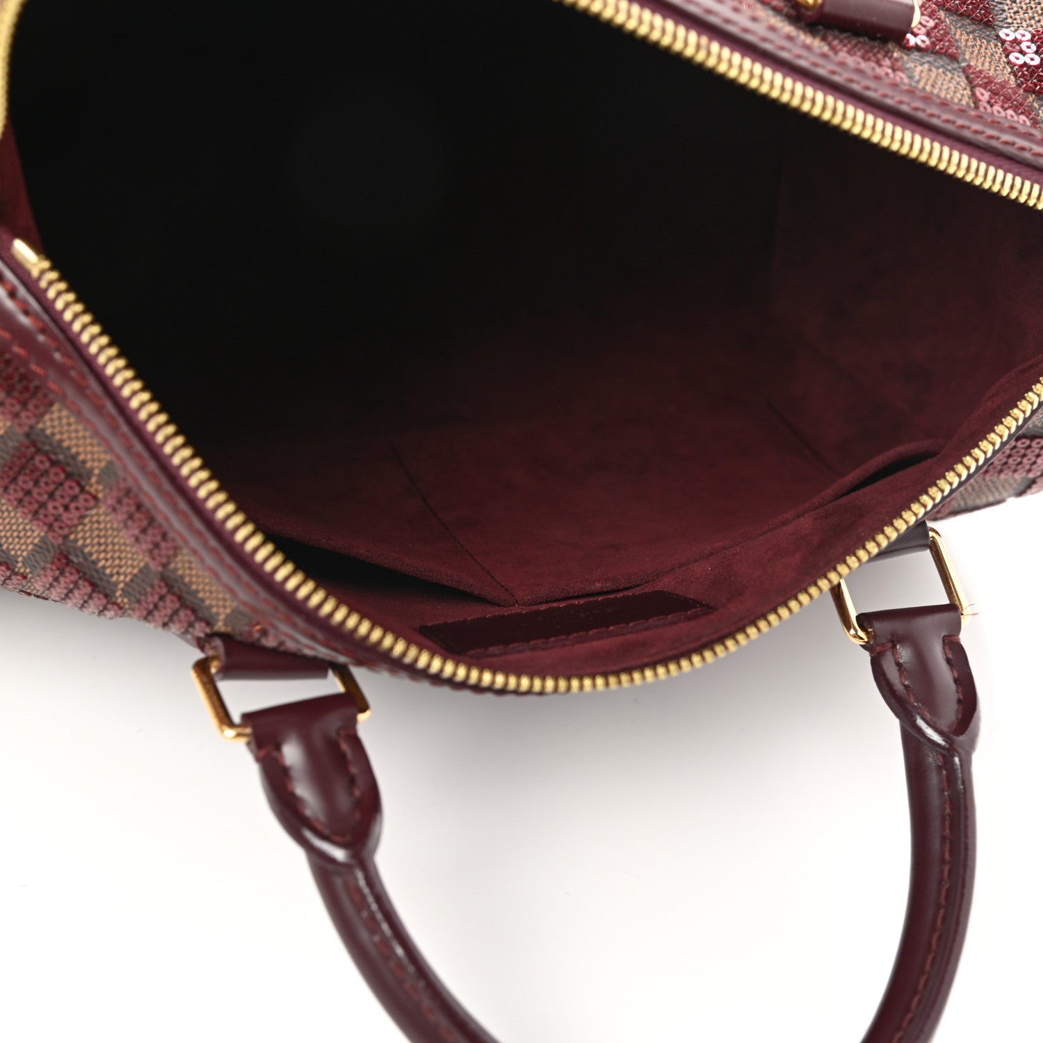 Louis Vuitton Damier Paillettes Speedy 30 Rouge 5 of 10