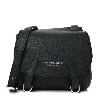 Burberry Soft Grain Calfskin Baby Bridle Saddle Bag Black 1 of 13