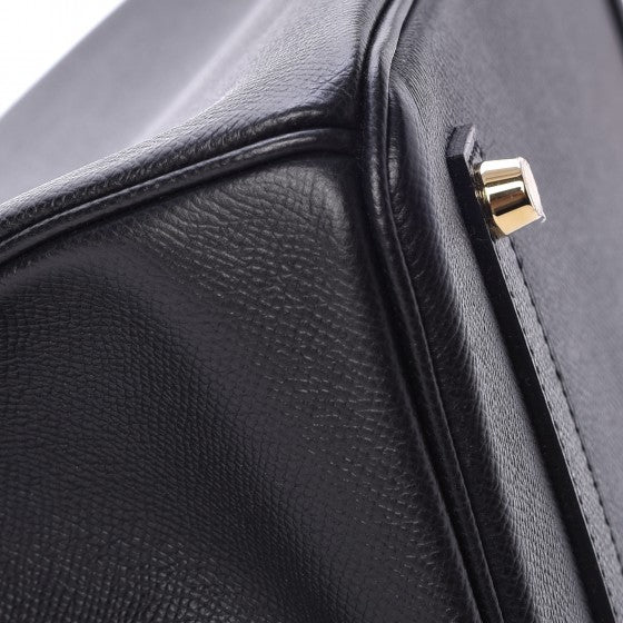 Epsom Birkin 35 Black