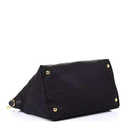 Prada Tessuto Nylon Saffiano Tote Black 3 of 4