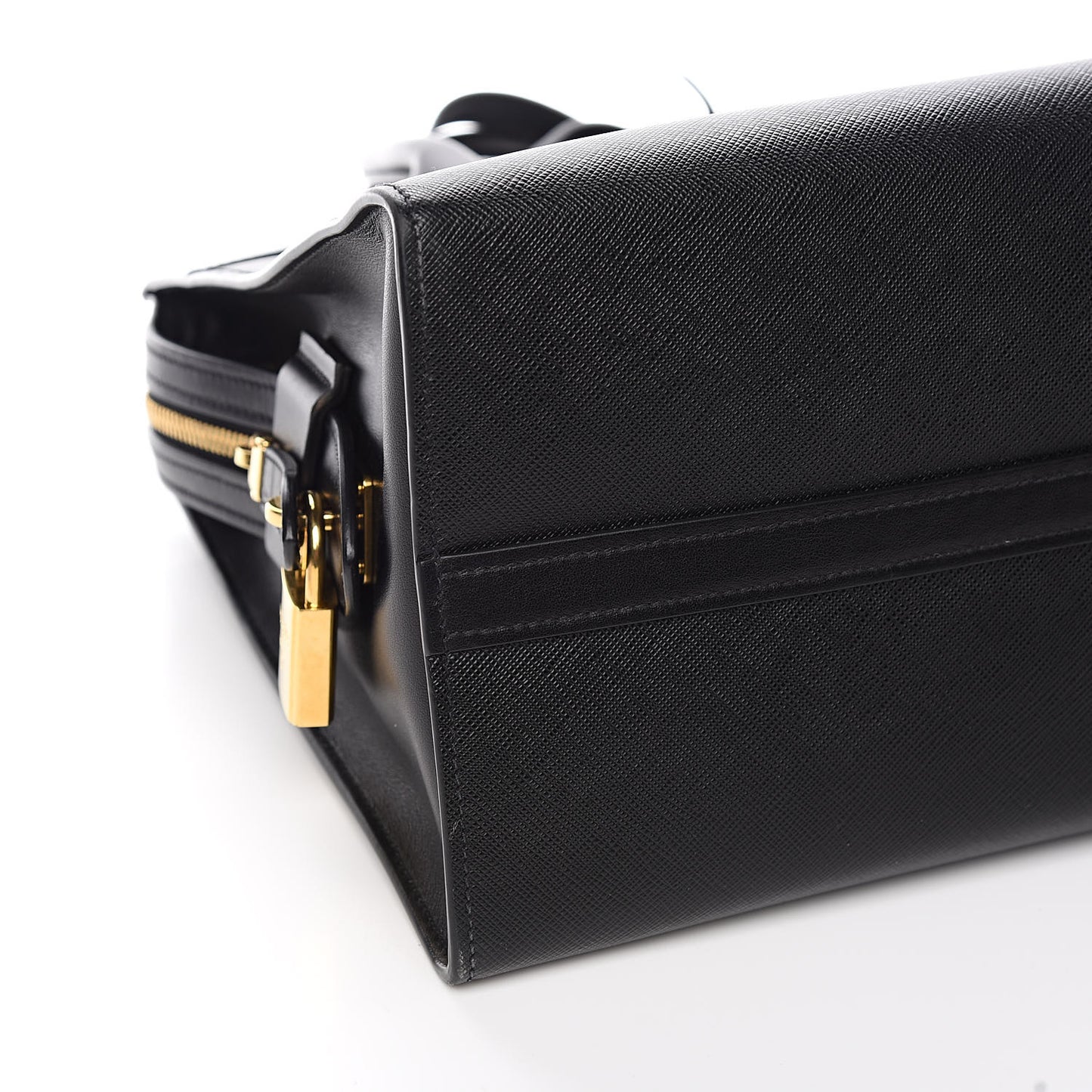 Saffiano City Calfskin Esplanade Tote Black