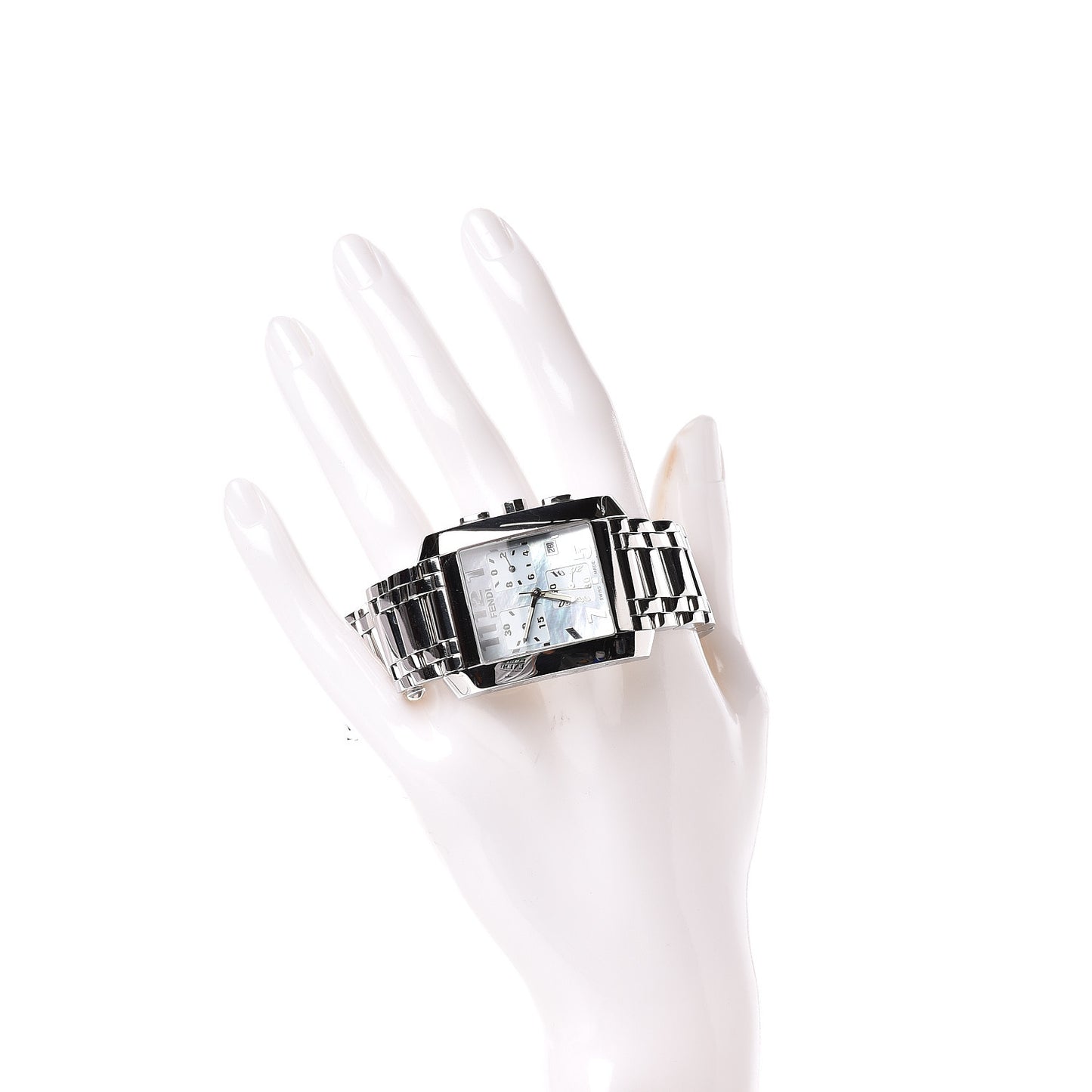 Stainless Steel Mother of Pearl 32mm Classico Chronograph Quartz Watch
