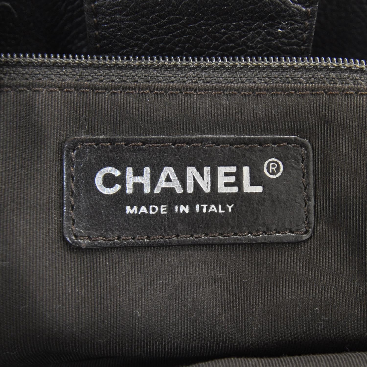 Chanel Caviar Cerf Executive Shopper Tote Dark Brown 8 of 12