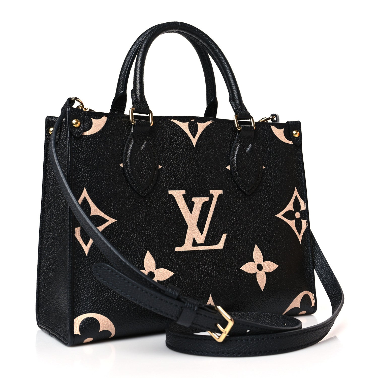 Louis Vuitton Empreinte Monogram Giant Onthego PM Black Beige 3 of 9