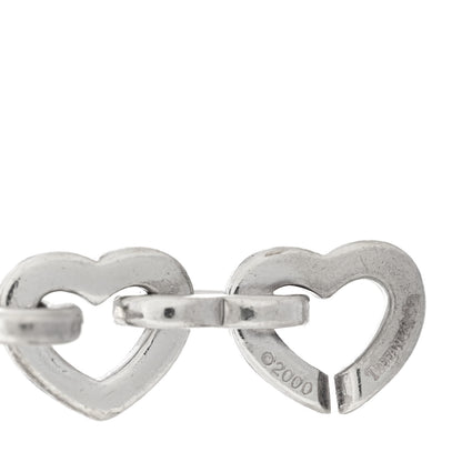 Tiffany Sterling Silver 18K Yellow Gold Heart Links Bracelet 3 of 3