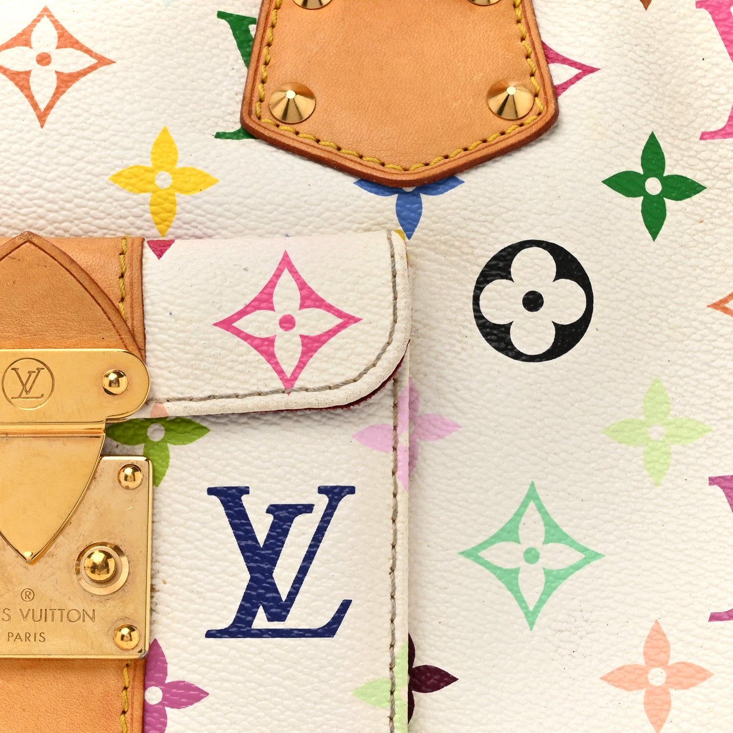 Louis Vuitton Monogram Multicolor Speedy 30 White 7 of 15
