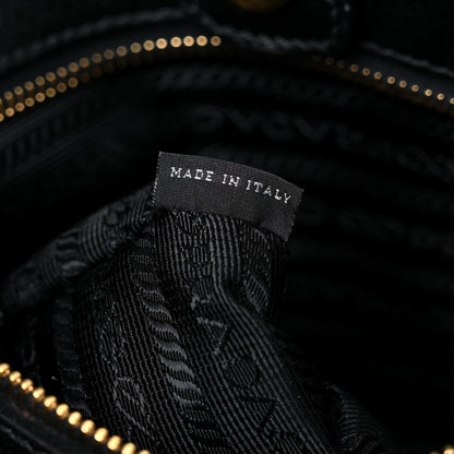 Prada Tessuto Nylon Nappa Gaufre Shopping Satchel Black 6 of 15