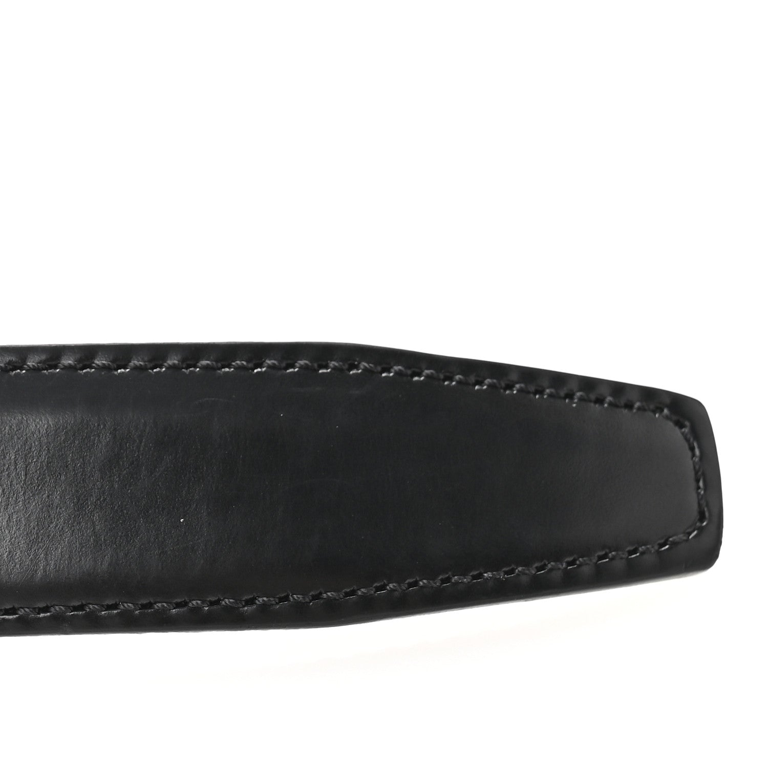 Celine Taurillon Calfskin Medium 25mm Triomphe Belt 90 36 Black 7 of 9
