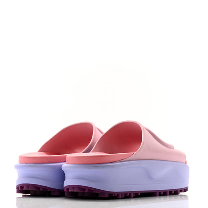 Gucci Soft Rubber Womens Interlocking G Platform 42mm Slide Sandals 38 Sugar Pink 4 of 8