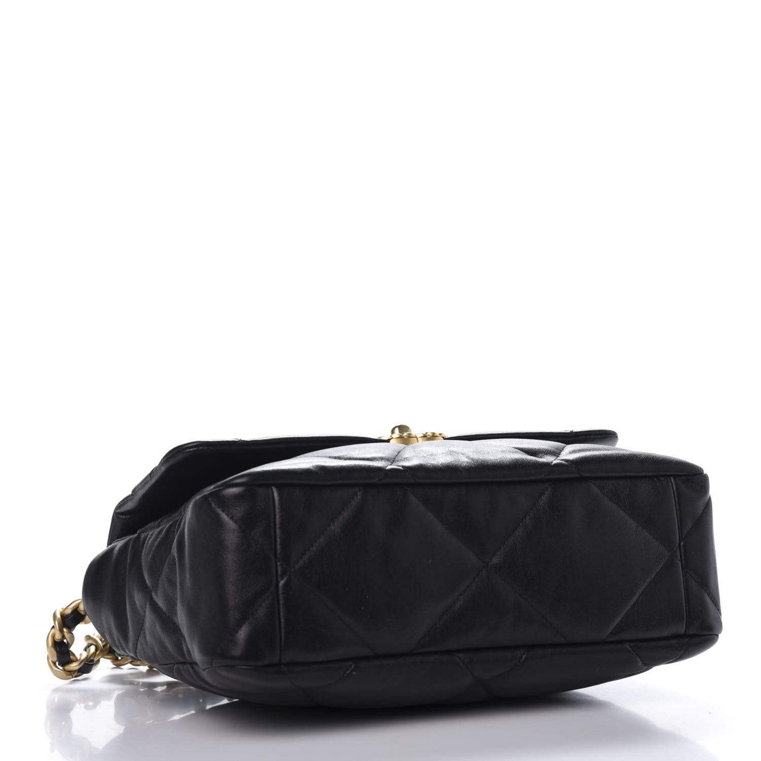 Chanel Lambskin Quilted Large 19 Flap Black 4 of 9