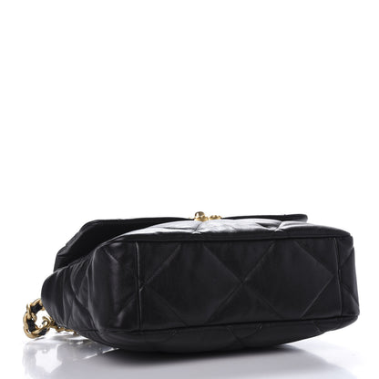 Chanel Lambskin Quilted Large 19 Flap Black 4 of 9