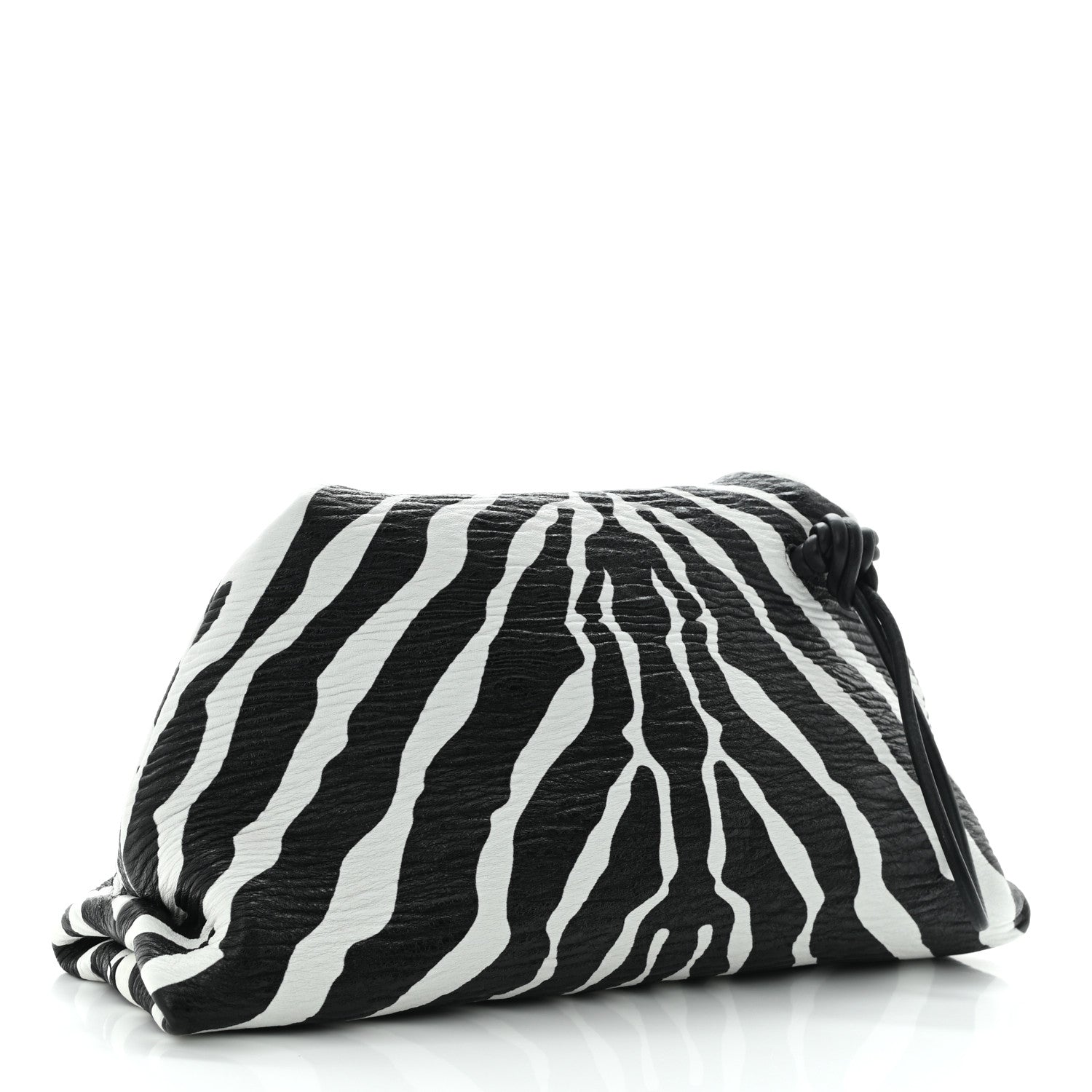 Bottega Veneta Nappa BV Trine Clutch Zebra 3 of 10