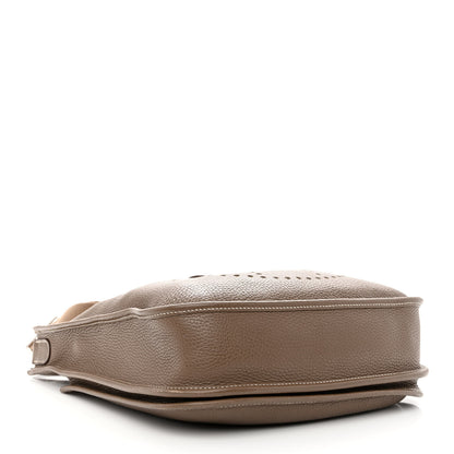 Hermes Taurillon Clemence Evelyne III PM Etoupe 4 of 11