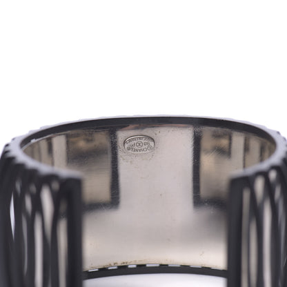 Chanel Metal Resin Cage Cuff Black 4 of 4